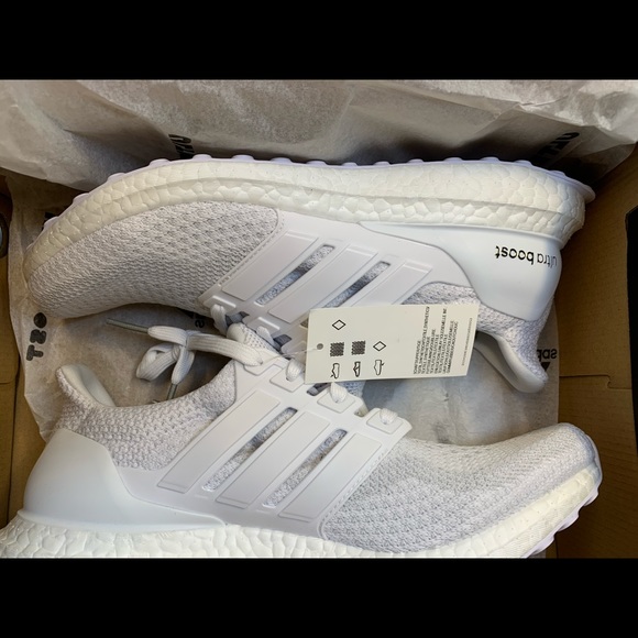 Adidas UltraBoost 2.0 Triple White AQ5929 - Picture 2 of 3